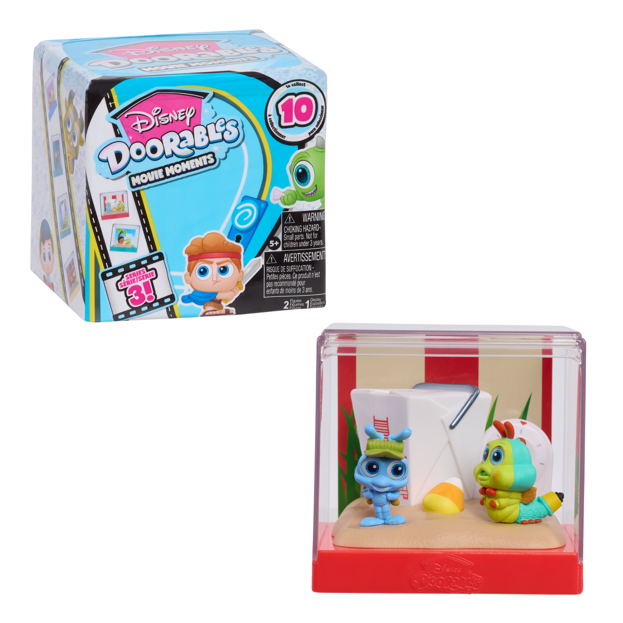 Disney Doorables Movie Moments Series 3 with 2 Collectible Mini Action Figures and Display Case, 1.5 Inch (3.8 cm) Stackable Toy Figurines, Officially Licensed Kids Toy for Ages 5 & Up by Just Play