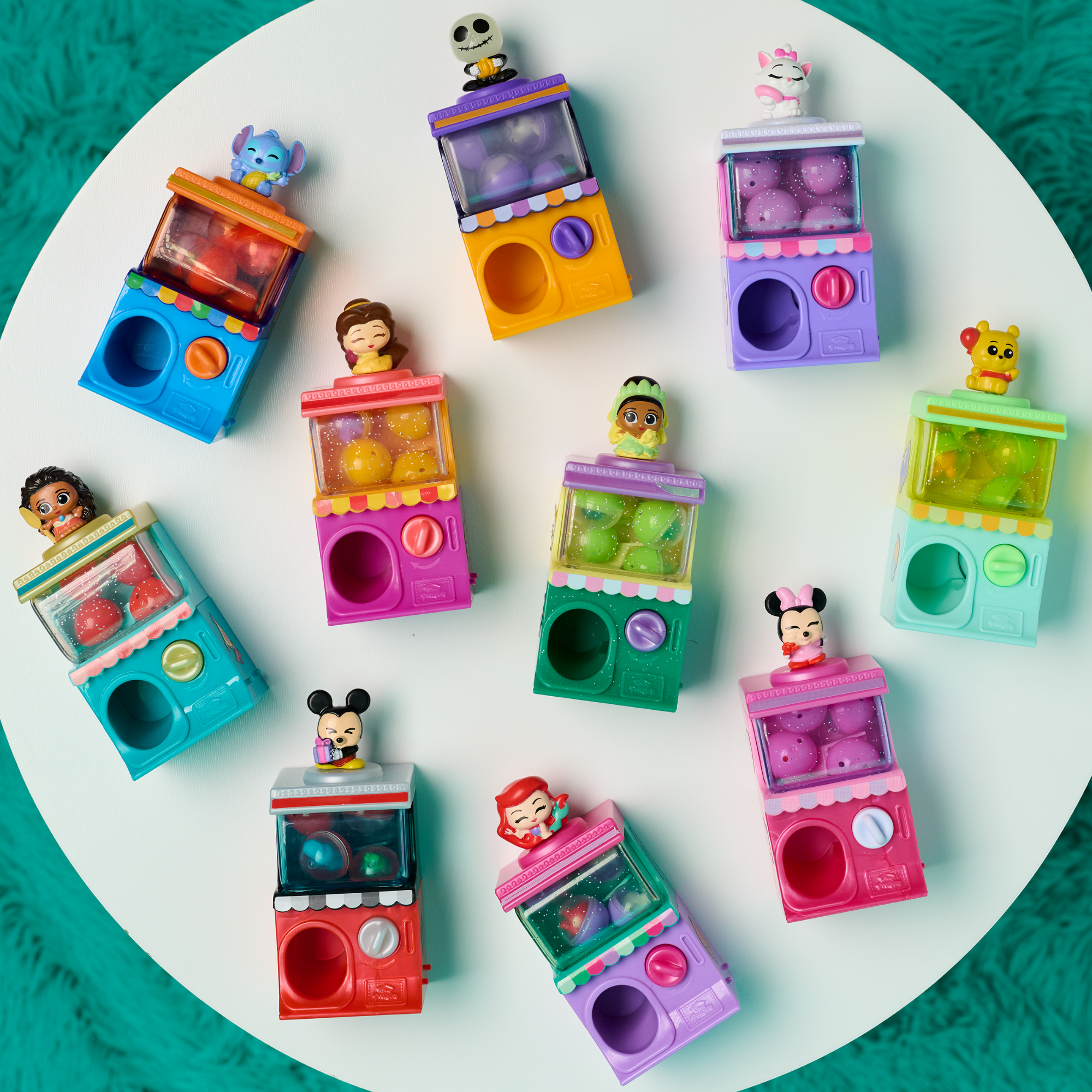 Disney Doorables Squish’Alots Series 3 Features 1 Mini, 3 Micro (0.65 Inch) Action Figures & 2 Stickers, 1 of 10 Collectible Kids Toy Figurines, Officially Licensed Kids Toy for Ages 5+ by Just Play