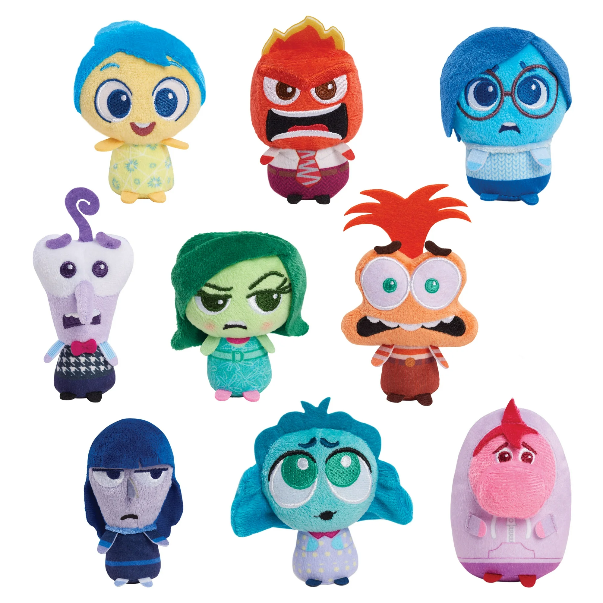Just Play Officially Licensed Inside Out 2 Collectible Mystery Mini Action Figure Plush Toy, Features 1 of 9 Characters, Suitable for Kids Aged 3 and Above