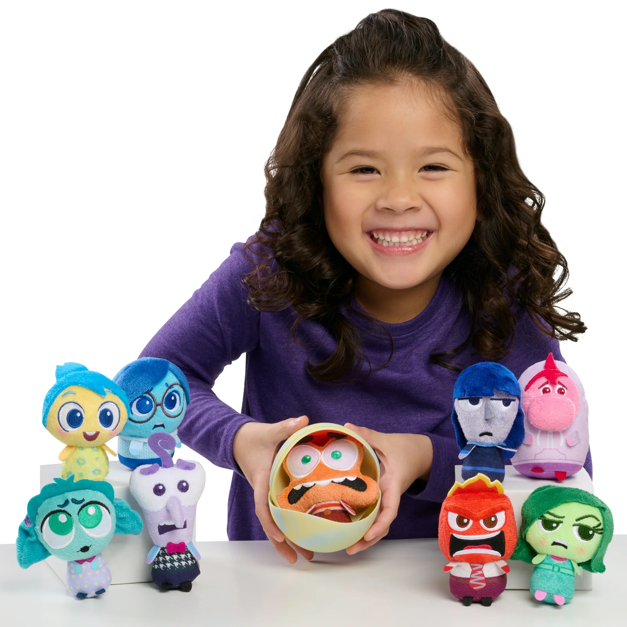 Just Play Officially Licensed Inside Out 2 Collectible Mystery Mini Action Figure Plush Toy, Features 1 of 9 Characters, Suitable for Kids Aged 3 and Above