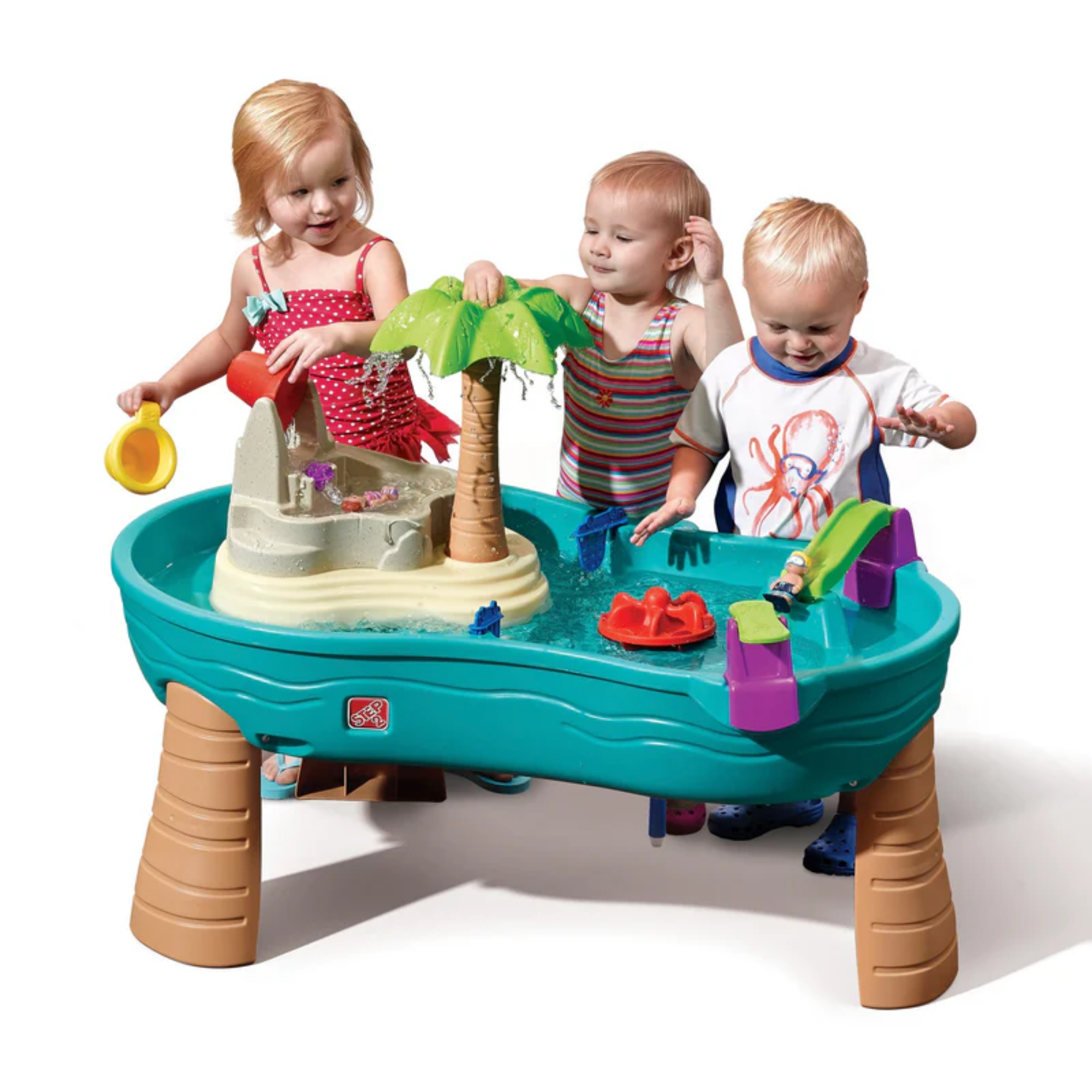 Step2 Splish Splash Seas Water Table, Indoor and Outdoor Water Table, Activity Toy with 10 Piece Accessories Include Pirates, STEM Toy and Activity Centre, Suitable for Children Aged 1.5+