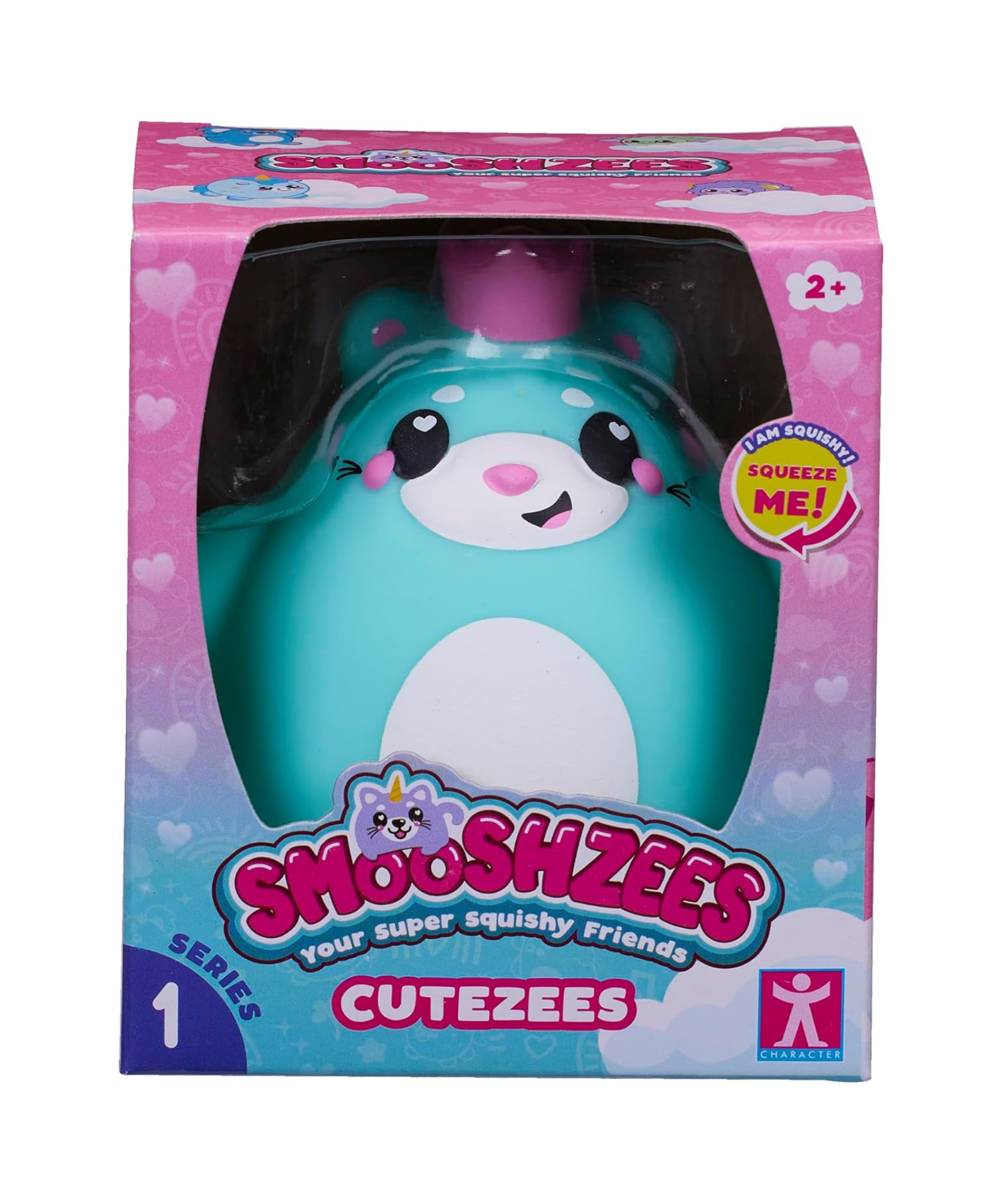 Smooshzees Cutezees Esme, Green Kitty, Collectable Characters, Supersoft, Cuddly and Squishy!