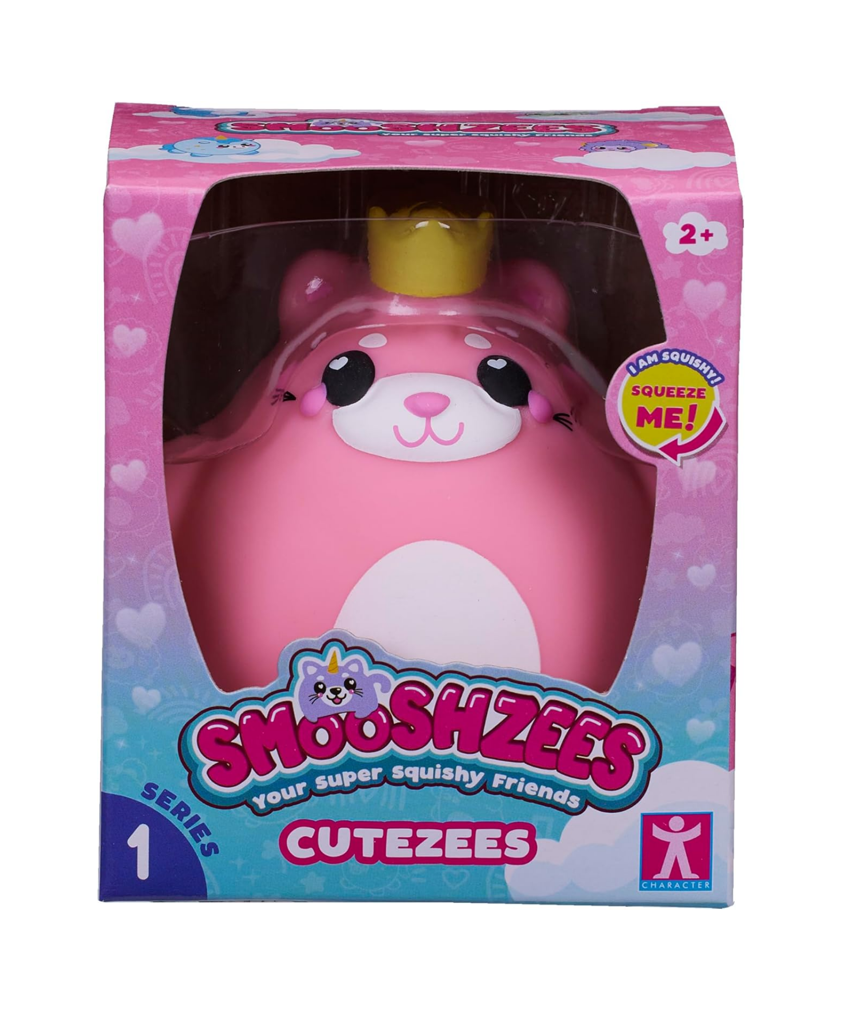 Smooshzees Cutezees Rose, Pink Kitty, Collectable Characters, Supersoft, Cuddly and Squishy!