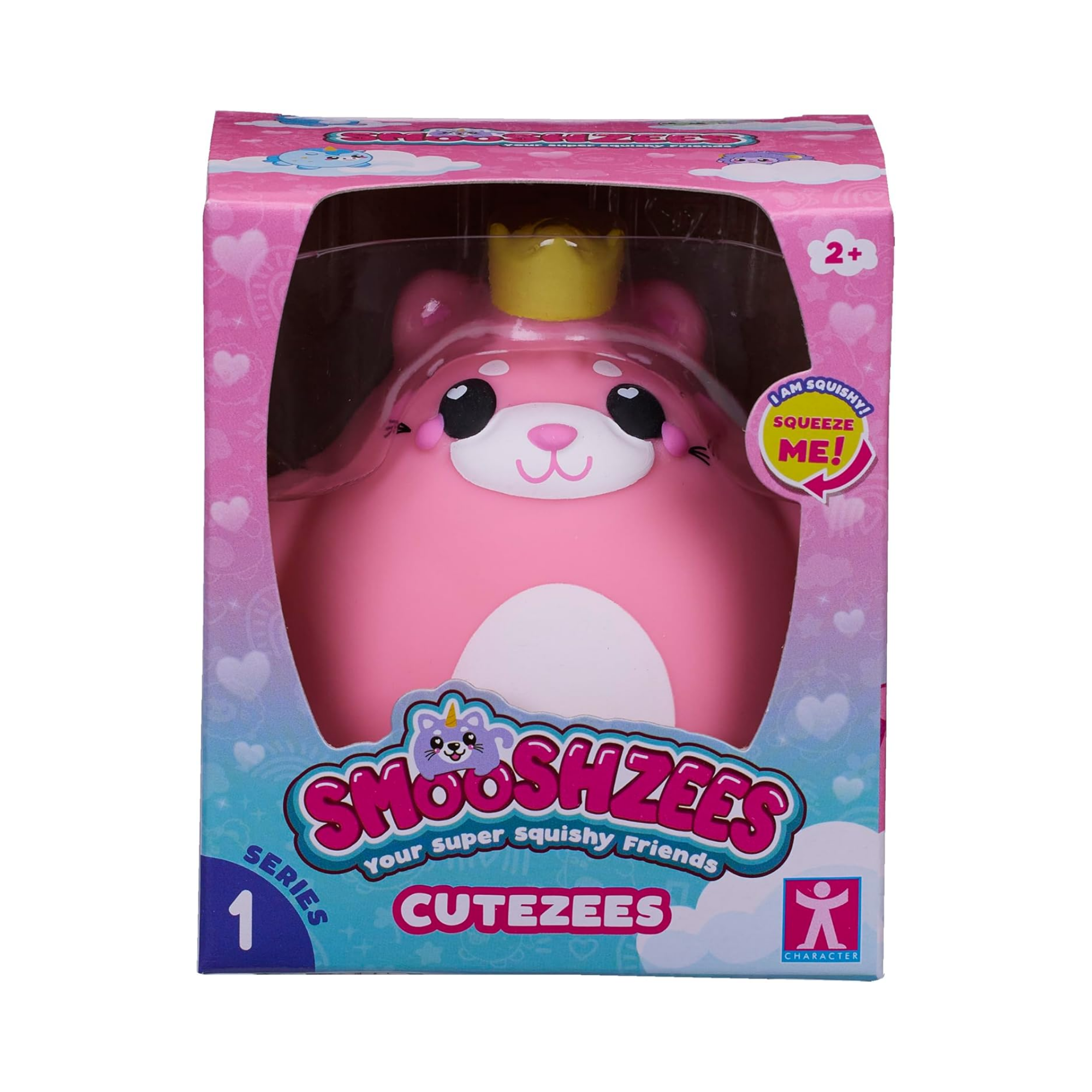 Smooshzees Cutezees Rose, Pink Kitty, Collectable Characters, Supersoft, Cuddly and Squishy!