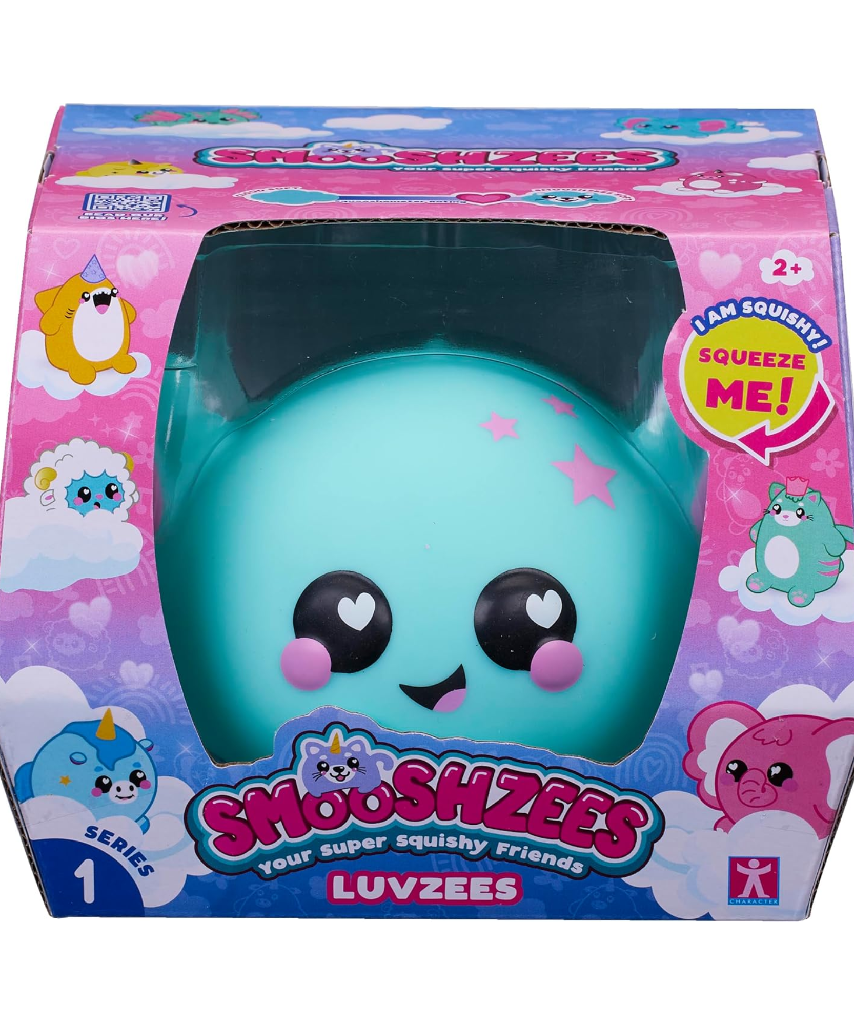 Smooshzees Luvzees, Noodle, Green Axolotl, Collectable Characters, Supersoft, Cuddly and Squishy!
