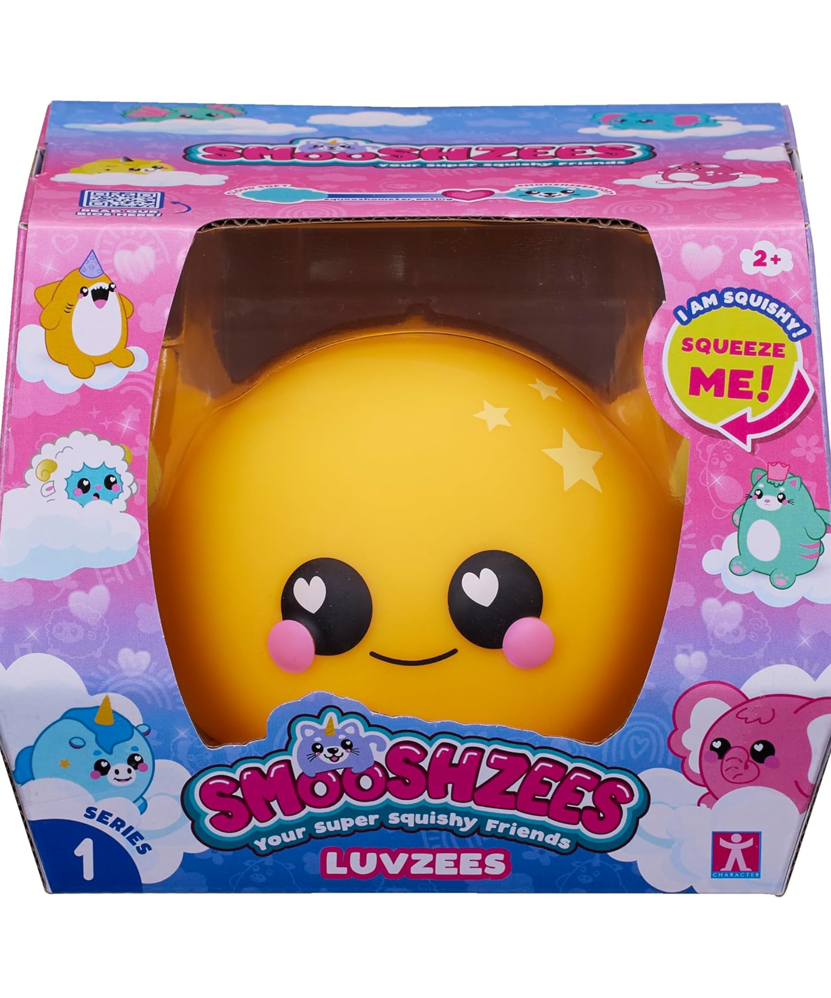 Smooshzees Luvzees, Sonny, Yellow Axolotl, Collectable Characters, Supersoft, Cuddly and Squishy!