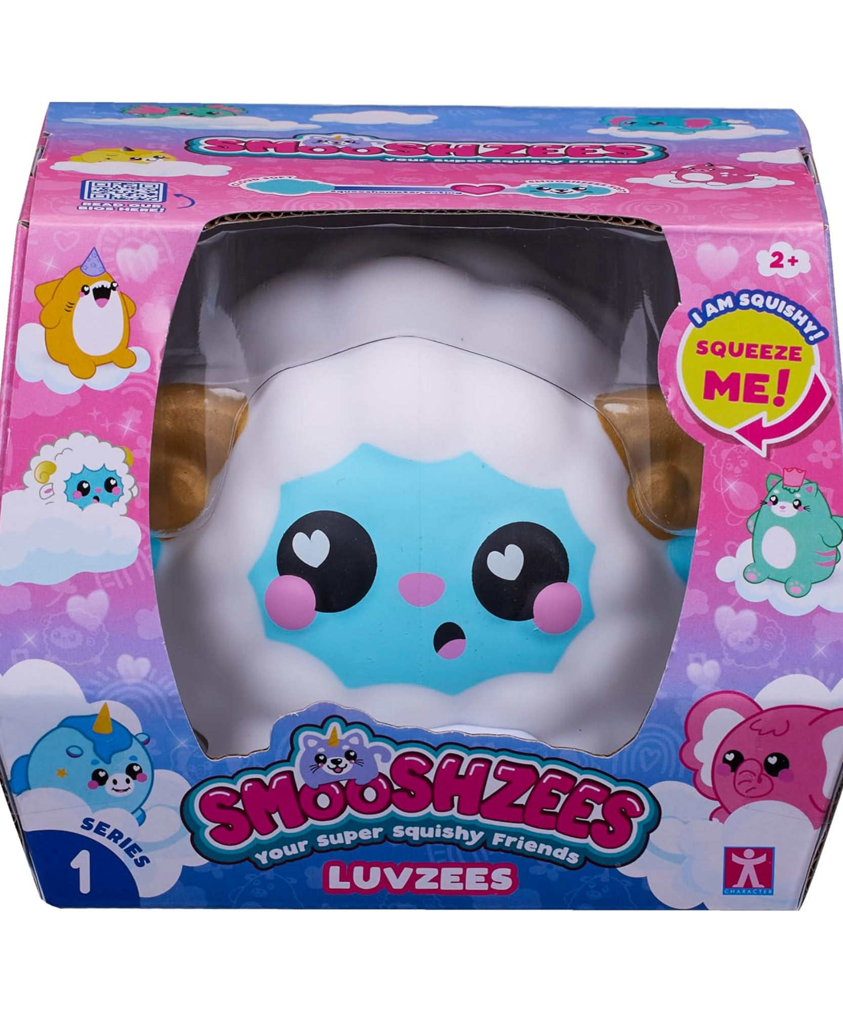 Smooshzees Luvzees, Bleepo, White Sheep, Collectable Characters, Supersoft, Cuddly and Squishy!