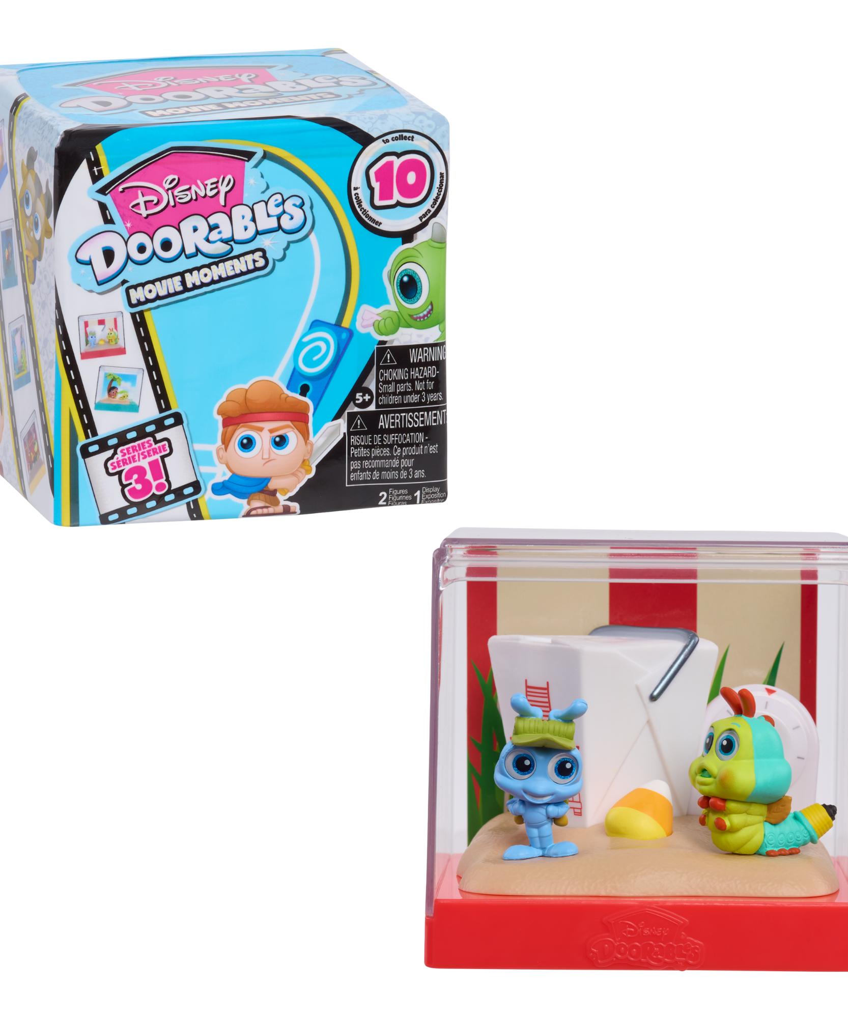 Disney Doorables Movie Moments Series 3 with 2 Collectible Mini Action Figures and Display Case, 1.5 Inch (3.8 cm) Stackable Toy Figurines, Officially Licensed Kids Toy for Ages 5 & Up by Just Play