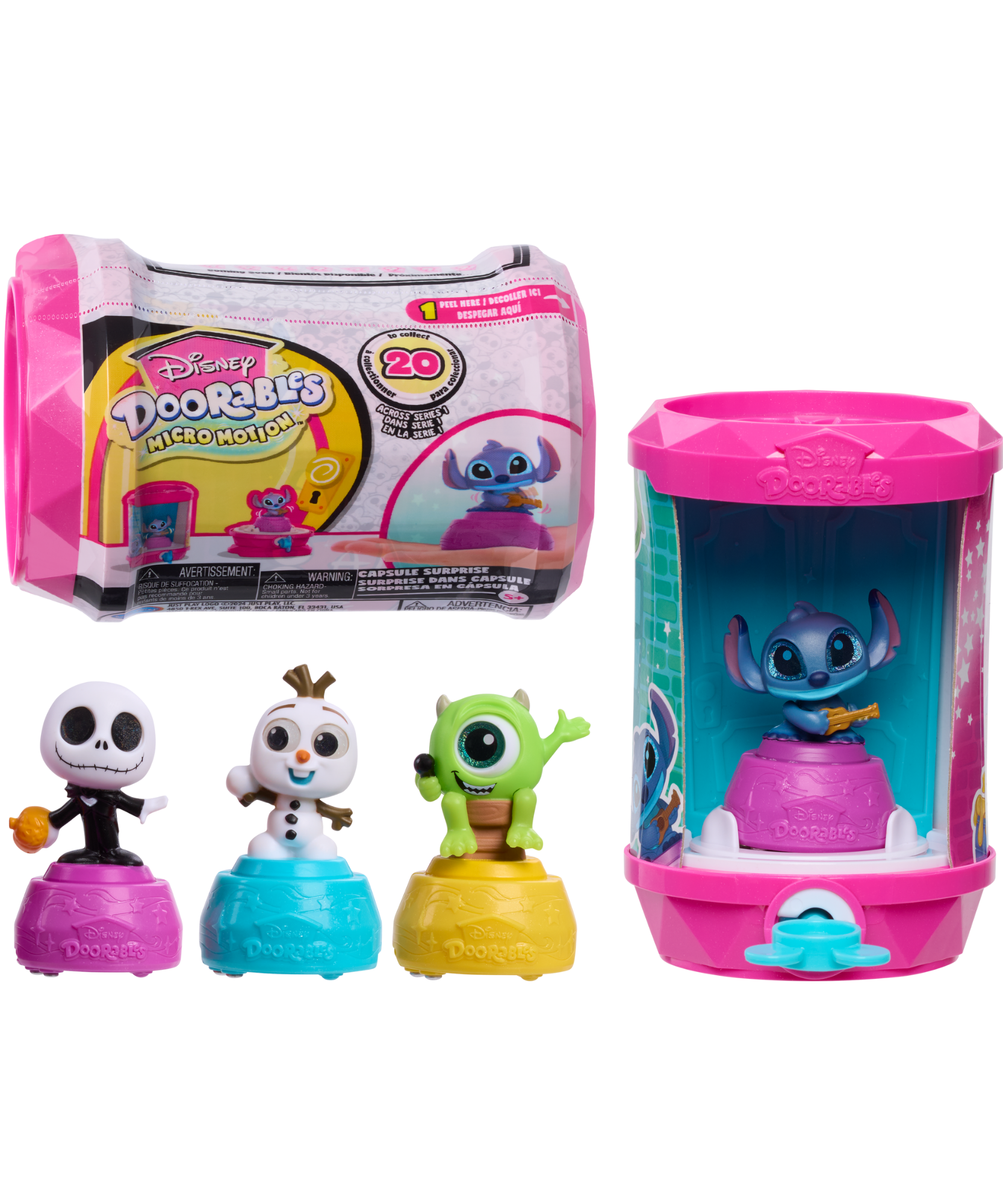 Disney Doorables Micro Motion Capsules Series 1 Features 1 of 12 Collectible Mini Animated Action Figure, 1.5 Inch (3.8 cm) Toy Figurine, Officially Licensed Kids Toy for Ages 5 & Up by Just Play
