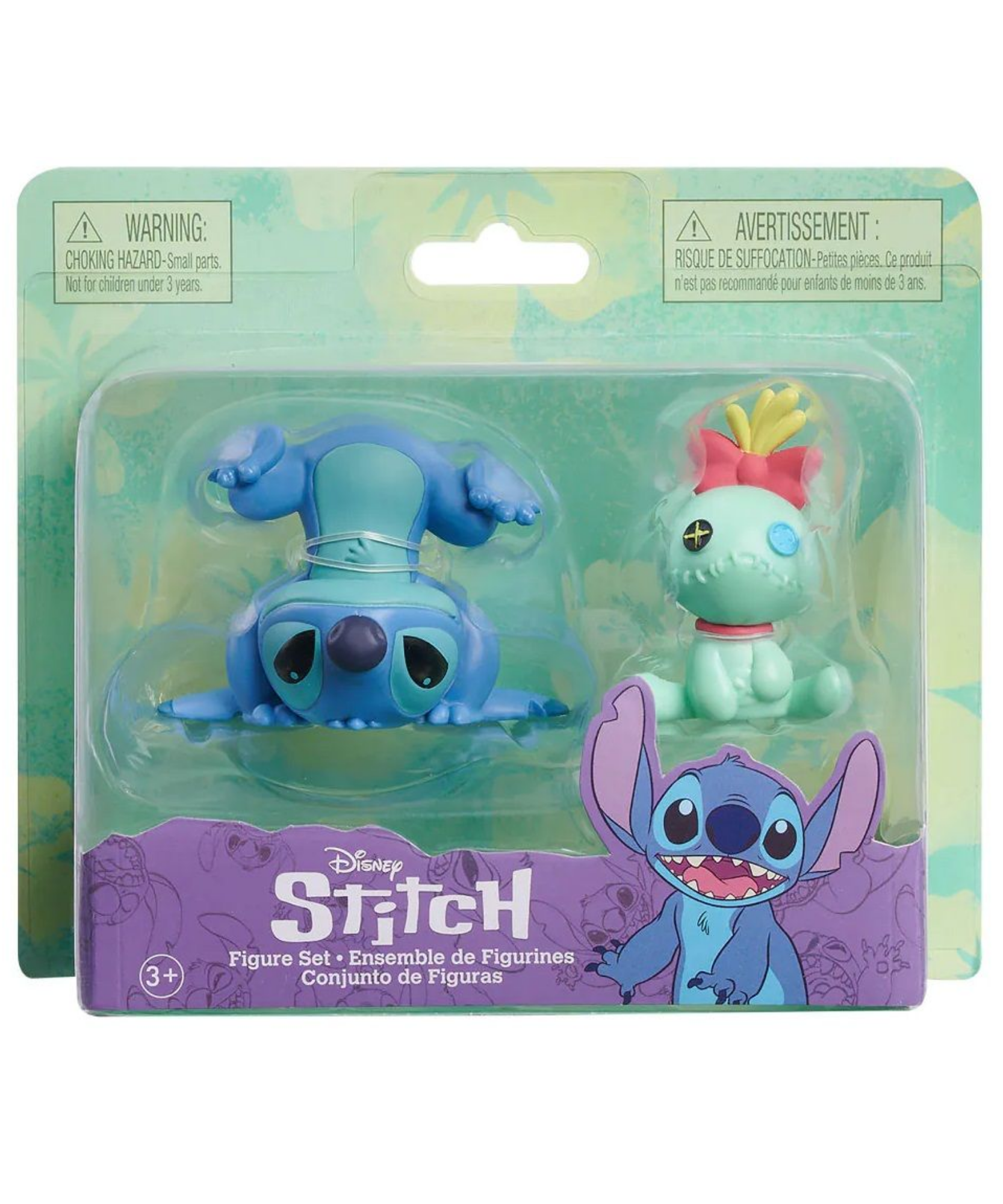 Disney Lilo & Stitch 2.35" Inch (6 cm) 2 Piece Collectible Stitch Figure Set Featuring Scrump, Officially Licensed Kids Toys by Just Play, Suitable for Children, Boys and Girls, Aged 3 Years+