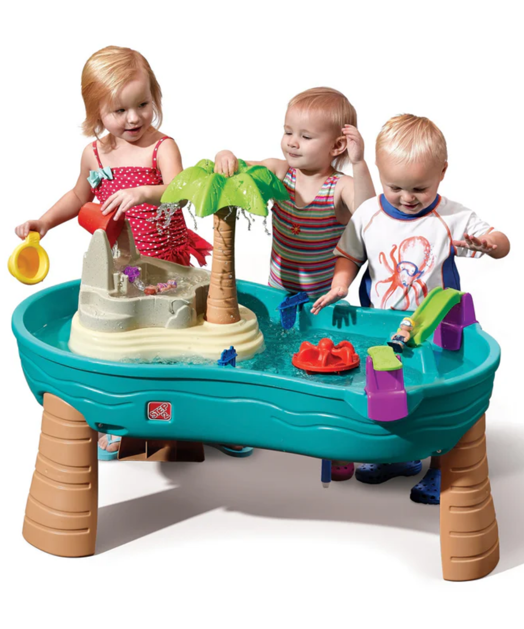 Step2 Splish Splash Seas Water Table, Indoor and Outdoor Water Table, Activity Toy with 10 Piece Accessories Include Pirates, STEM Toy and Activity Centre, Suitable for Children Aged 1.5+