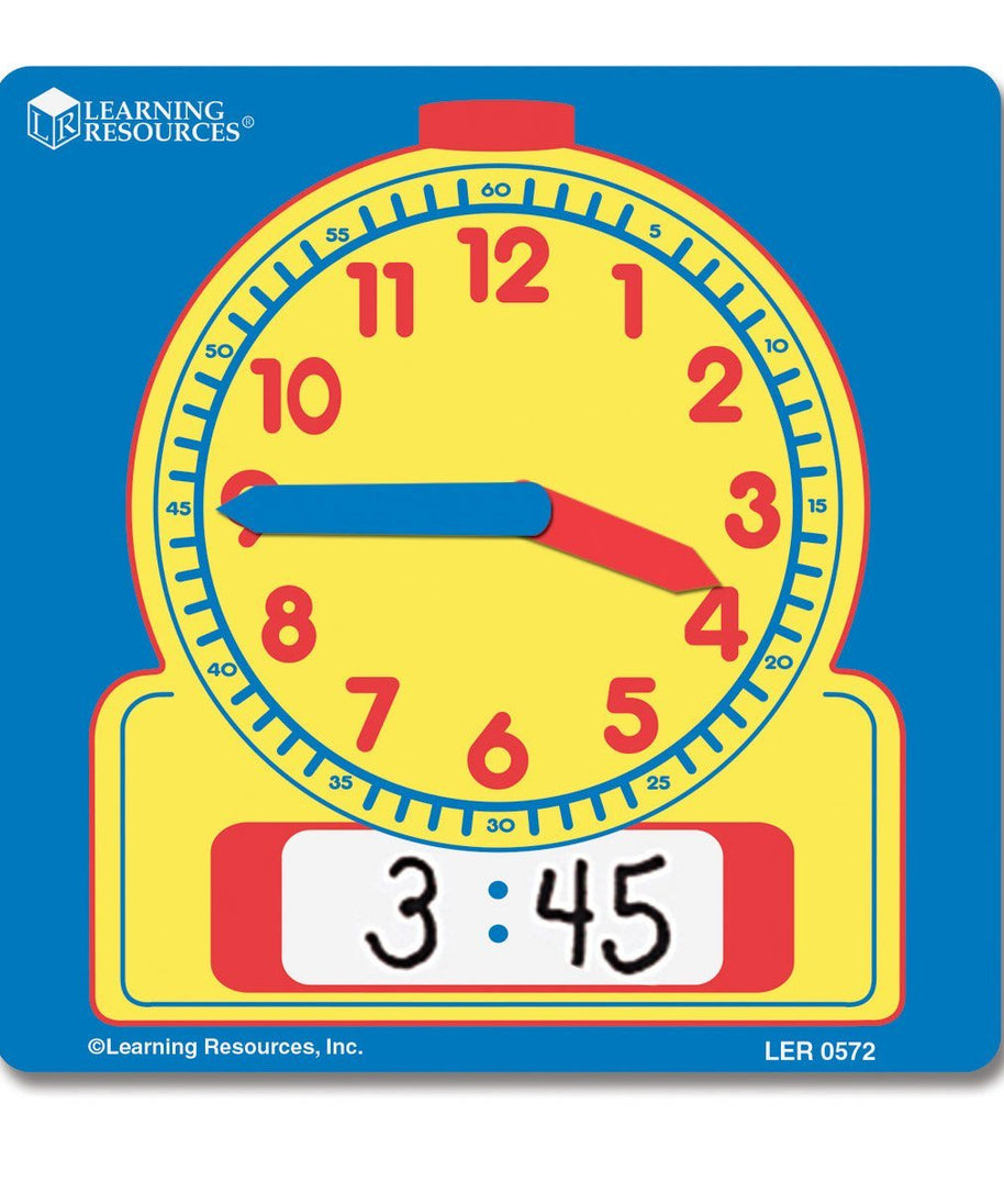 Learning Resources Write & Wipe Student Clocks, Set of 10, Ages 6+, Interactive Time-Telling Practice