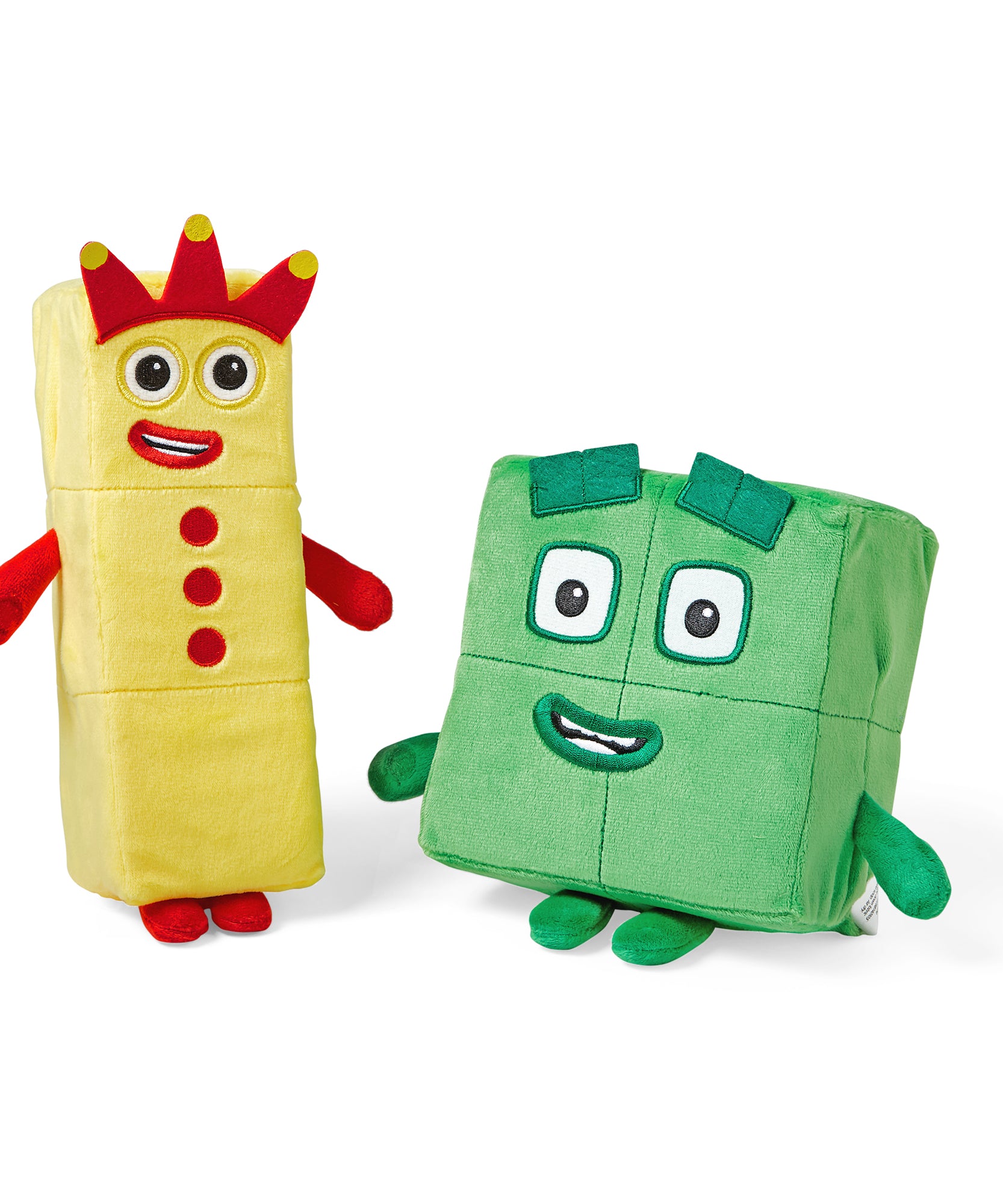 Learning Resources Numberblocks Three and Four Playful Pals, Soft Plush Toys for Kids, Officially Licensed Learning Resources Product