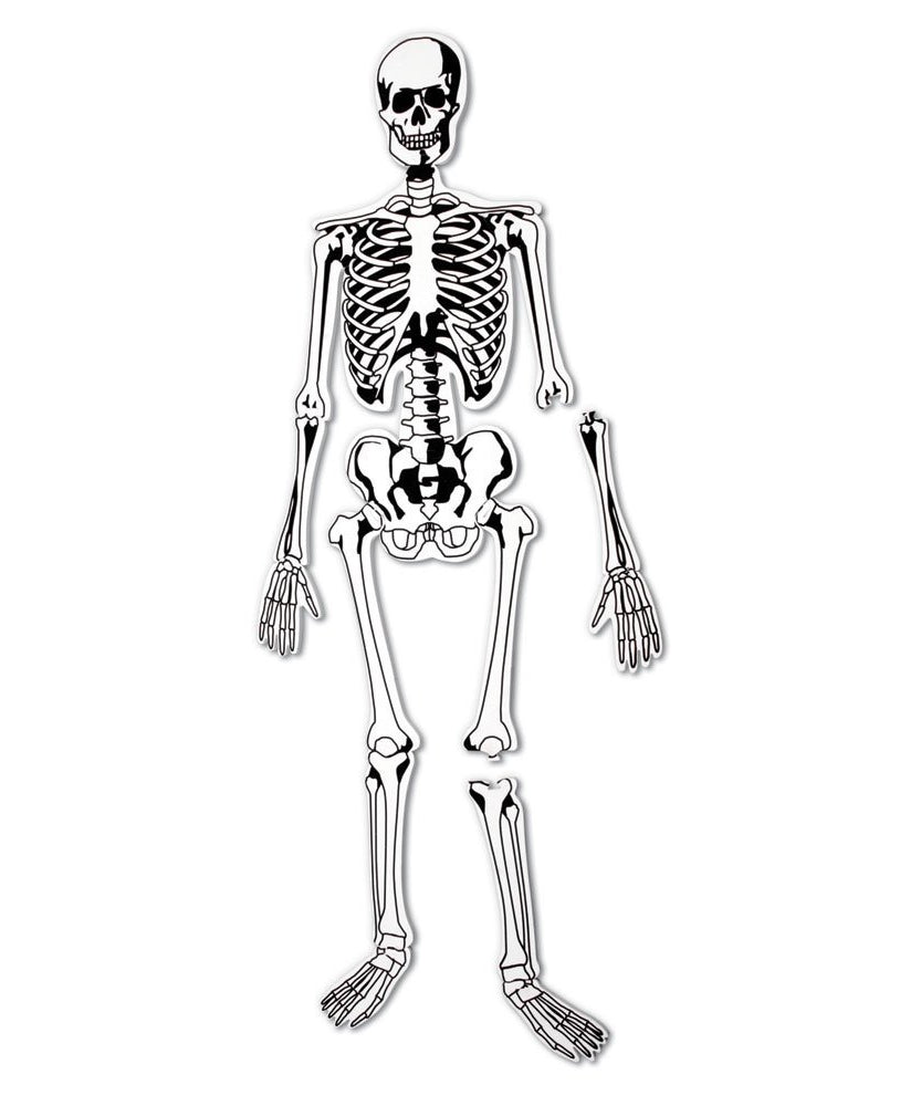 Learning Resources Skeleton Foam Floor Puzzle, 122cm Tall Human Body Learning Toy for Kids, 15 Soft Foam Pieces with Bone Names on Reverse, Educational Anatomy Puzzle for Early Learners