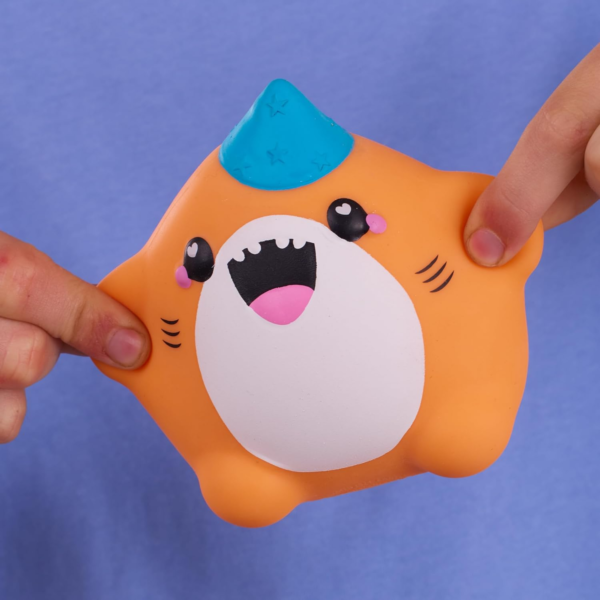 Smooshzees Cutezees Sandi, Orange Shark, Collectable Characters, Supersoft, Cuddly and Squishy!