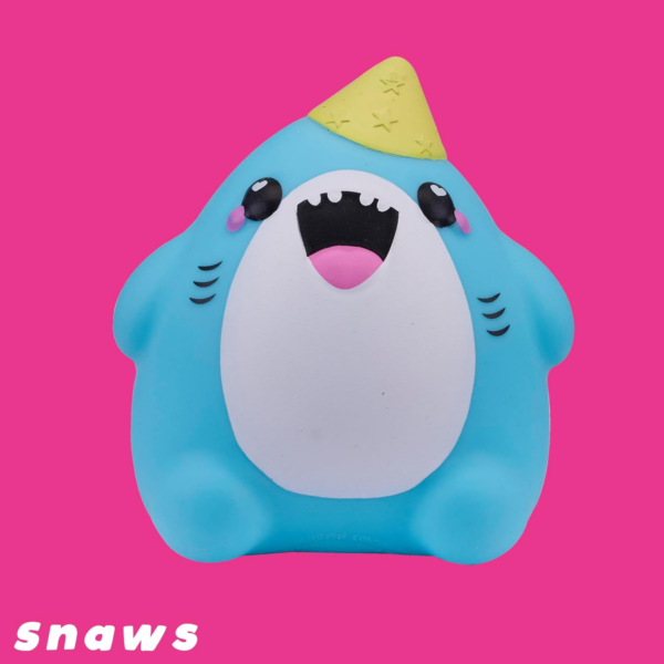 Smooshzees Cutezees Snaws, Blue Shark, Collectable Characters, Supersoft, Cuddly and Squishy!