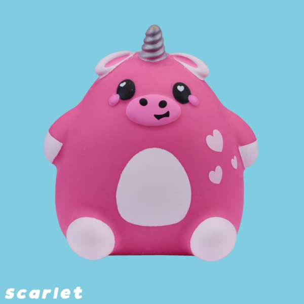 Smooshzees Cutezees Scarlet, Pink Unicow, Collectable Characters, Supersoft, Cuddly and Squishy!
