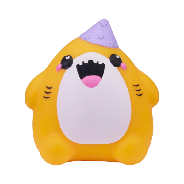 Smooshzees Cutezees Finn, Yellow Shark, Collectable Characters, Supersoft, Cuddly and Squishy!