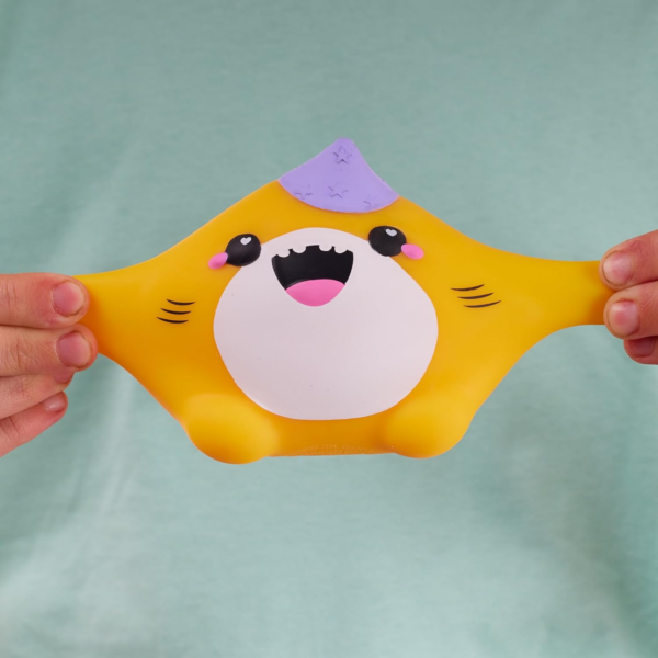 Smooshzees Cutezees Finn, Yellow Shark, Collectable Characters, Supersoft, Cuddly and Squishy!