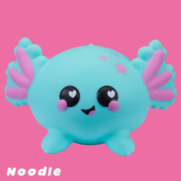 Smooshzees Luvzees, Noodle, Green Axolotl, Collectable Characters, Supersoft, Cuddly and Squishy!