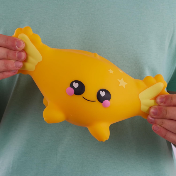 Smooshzees Luvzees, Sonny, Yellow Axolotl, Collectable Characters, Supersoft, Cuddly and Squishy!