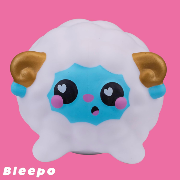 Smooshzees Luvzees, Bleepo, White Sheep, Collectable Characters, Supersoft, Cuddly and Squishy!