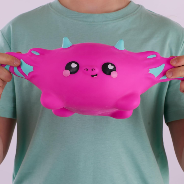 Smooshzees Snugzees, Dinky, Pink Dragon, Collectable Characters, Supersoft, Cuddly and Squishy!