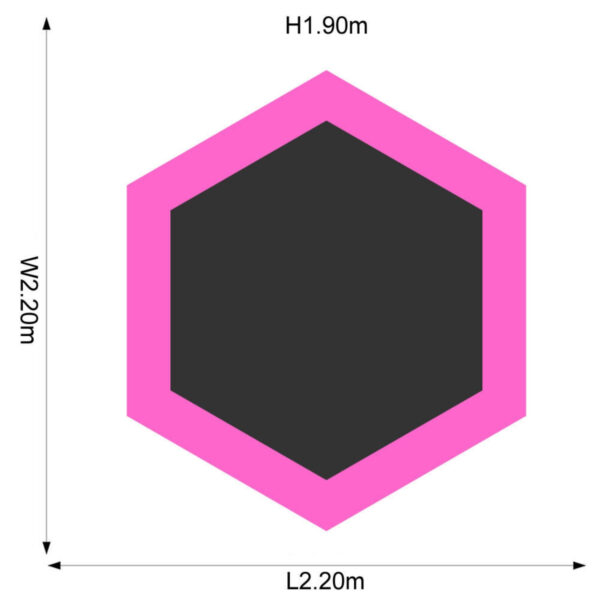 Plum 7ft Junior Jumper Trampoline with Enclosure, Safety Net and Foam Pad Protection, Stable Recreational Outdoor Toy with UV, Rust + Weather Protection, Suitable for Kids 3 Years and Above, Pink