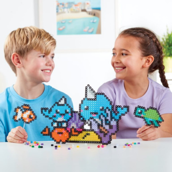 Character Options Simbrix Connect & Wow Underwater Friends Pack with 1500+ brix, 2D & 3D Pixel Arts and Crafts Construction Toy, Creative & Imaginative STEAM Building Toy for Boys & Girls Ages 5+