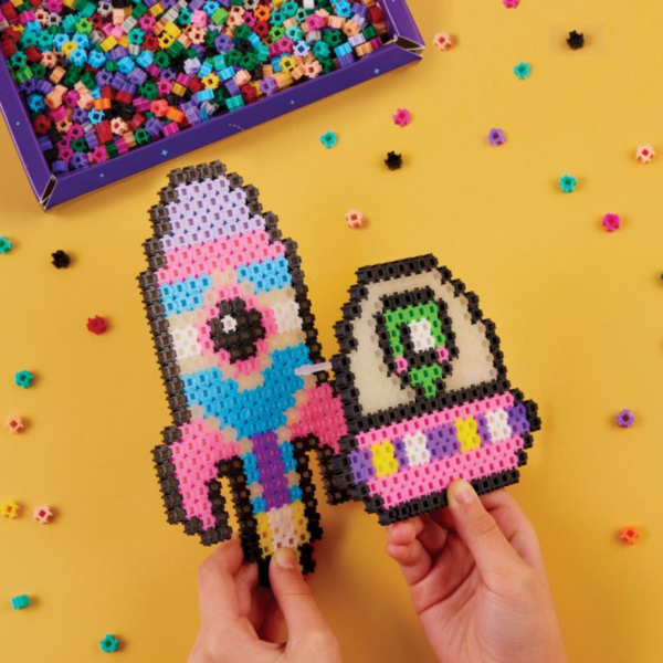 Character Options Simbrix Connect & Wow Glowing Galactic Pack with 1500+ brix, 2D & 3D Pixel Arts and Crafts Construction Toy, Creative & Imaginative STEAM Building Toy for Boys & Girls Ages 5+