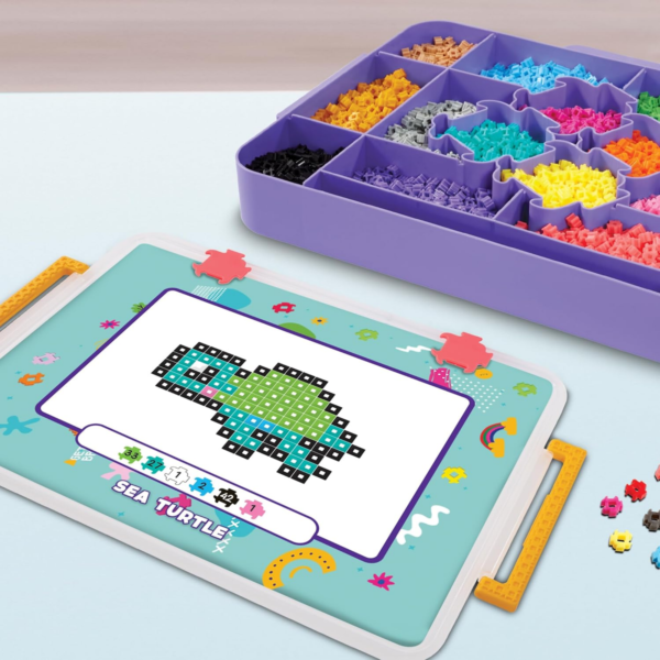 Character Options Simbrix Connect & Wow Maker Studio Purple with 4000+ brix, 2D & 3D Pixel Arts and Crafts Construction Toy, Creative & Imaginative STEAM Building Toy for Boys & Girls Ages 5+