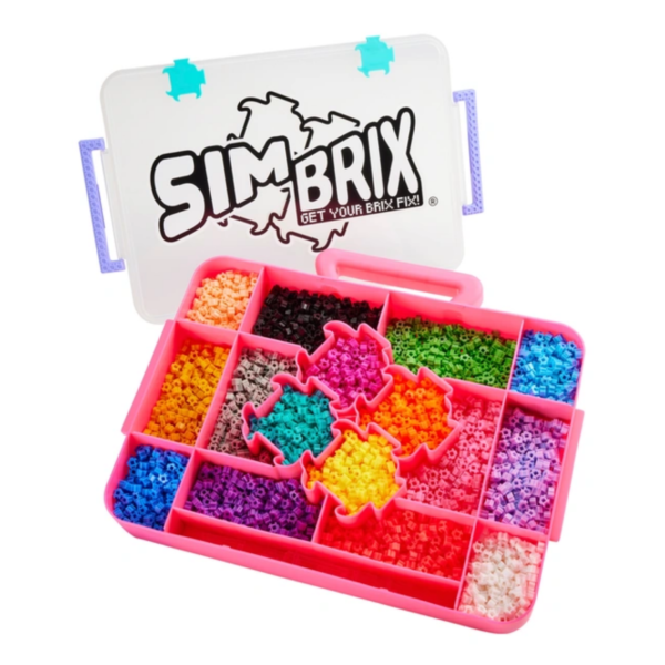 Character Options Simbrix Connect & Wow Maker Studio Pink with 4000+ brix, 2D & 3D Pixel Arts and Crafts Construction Toy, Creative & Imaginative STEAM Building Toy for Boys & Girls Ages 5+