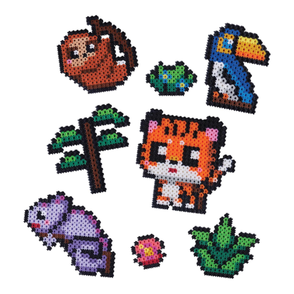 Character Options Simbrix Connect & Wow Jungle Party Pack with 1500+ brix, 2D & 3D Pixel Arts and Crafts Construction Toy, Creative & Imaginative STEAM Building Toy for Boys & Girls Ages 5+