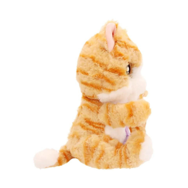 BABY PAWS Sleeping Cats, Kitty, 8.5 Inch Interactive Plush Toy Kitten with Carry Bag, Kids Pretend Play Toy with Sound Effects, Suitable for Both Boys and Girls Aged 3+