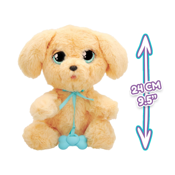 BABY PAWS Sleeping Puppies, Labrador, 9.5 Inch Interactive Plush Toy Puppy with Carry Bag, Kids Pretend Play Toy with Sound Effects, Suitable for Both Boys and Girls Aged 3+