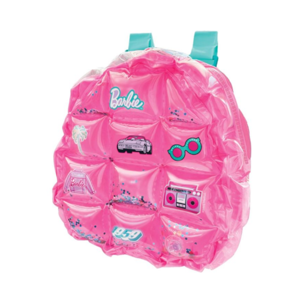 Sinco Creations Barbie Bubble Backpack, Inflatable PVC Mini Backpack with Adjustable Straps, Durable, Stylish & Fun Bag for Kids Ages 3Y+