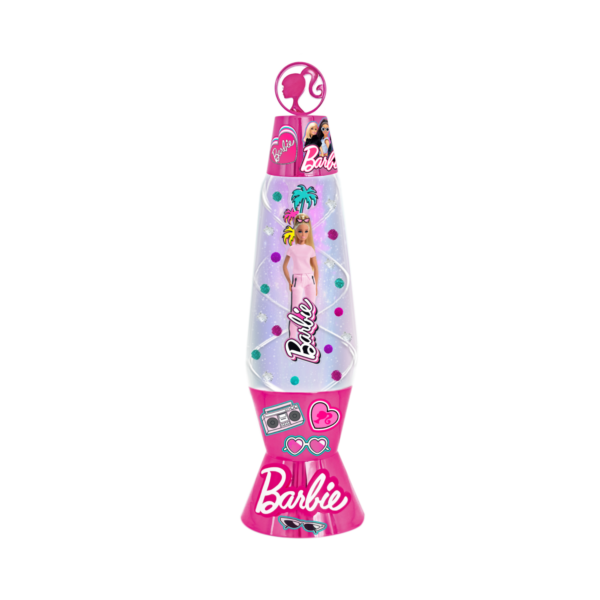 Sinco Creations Barbie Bright Light Up Lava Lamp, Create Your Own Barbie Lava Lamp Kit with Colour Changing Lights, DIY Creative Toy for Kids Ages 3Y+