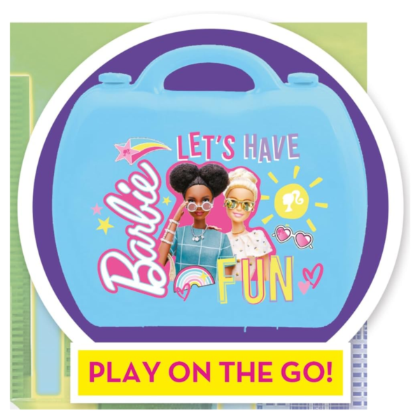 Sinco Creations Barbie City Break Adventure Playset, 20 Piece Pretend Play Toy with Carry Case, Role Play Toy Suitable for Kids Aged 3Y+