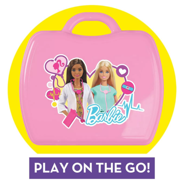 Sinco Creations Barbie Doctor Playset, 20 Piece Pretend Play Toy with Carry Case, Role Play Toy Suitable for Kids Aged 3Y+