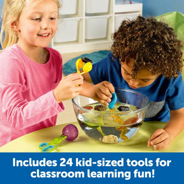 Learning Resources Helping Hands Fine Motor Tools Classroom Set, 24-Piece Set for Preschool & Early Learning