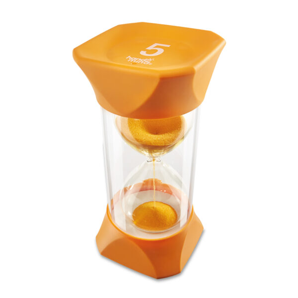 Learning Resources Jumbo Sand Timer (5-Minute), Colourful Visual Timer for Kids, Time Management Tool for Ages 3+
