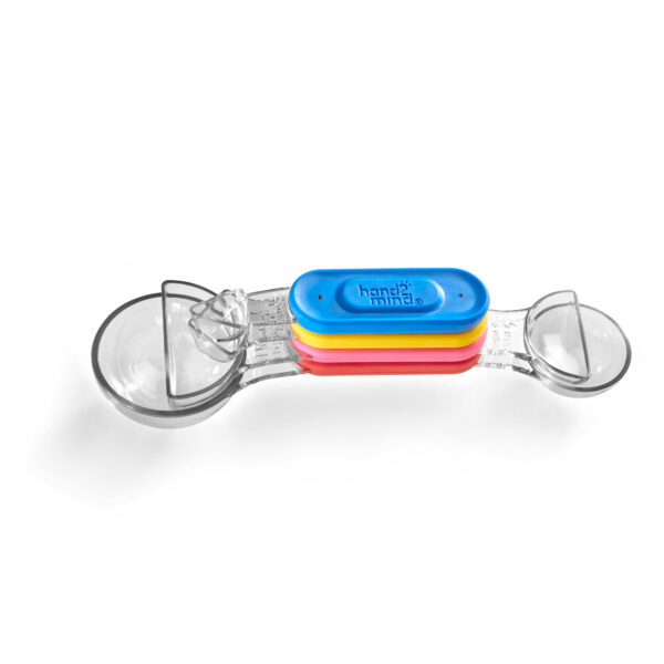 Learning Resources Rainbow Fraction Measuring Spoons, Set of 4 Magnetic, Colour-Coded Spoons, Food Safe, Dishwasher Safe, Ages 3+