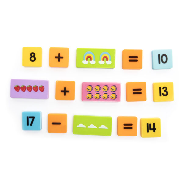 Learning Resources Math Dominoes, Addition and Subtraction Set for Kids, 100 Colourful Dominoes for Counting, Number Recognition, and Early Maths, Ages 3+