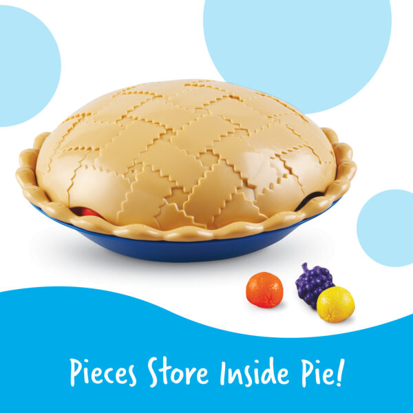 Learning Resources Super Sorting Pie, Early Numeracy & Colour Recognition, Counting & Sorting Activity Set with 60 Fruit Counters, Jumbo Tweezers, Sorting Cards & Activity Guide, Ages 3+