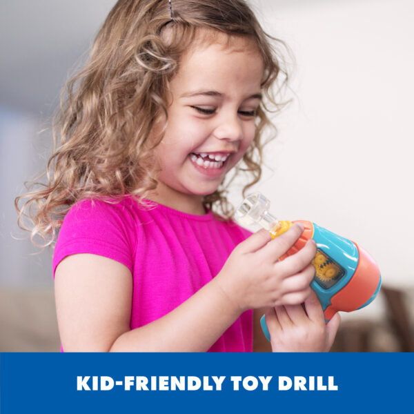 Learning Resources Design & Drill Activity Centre, STEM Construction Toy with Power Drill, Bolts, and Design Cards, Ages 3+