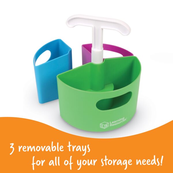 Learning Resources Create-a-Space Mini-Center, Compact Storage Organizer for Pens, Markers, and Office Essentials, Easy-Carry Handle, Perfect for Home, Office, Classroom, or Maker Space