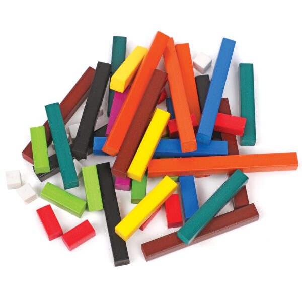 Learning Resources Cuisenaire Rods Wooden Introductory Set, 74 Piece Maths Manipulatives Set with Storage Tray, Supports Addition, Fractions & Measurement, Ages 4+