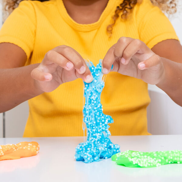 Learning Resources Playfoam Putty 4-Pack, Stretchable, Crackling Sensory Putty for Squishing and Sculpting, Never Dries Out, Includes 4 Neon Colors