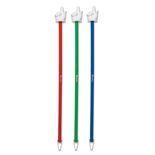 Learning Resources Hand Pointers Set of 3 Extra Long 24 Inch Classroom Pointers for Kids Ages 3 Plus