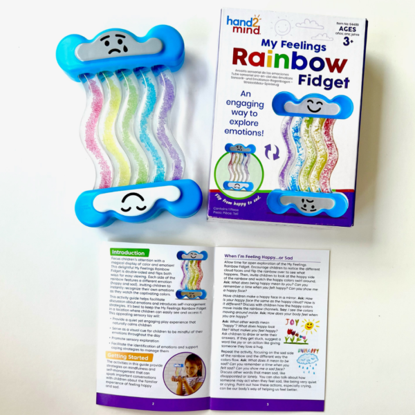 Learning Resources My Feelings Rainbow Fidget, Double-Sided Emotional Regulation Toy, Ages 3+